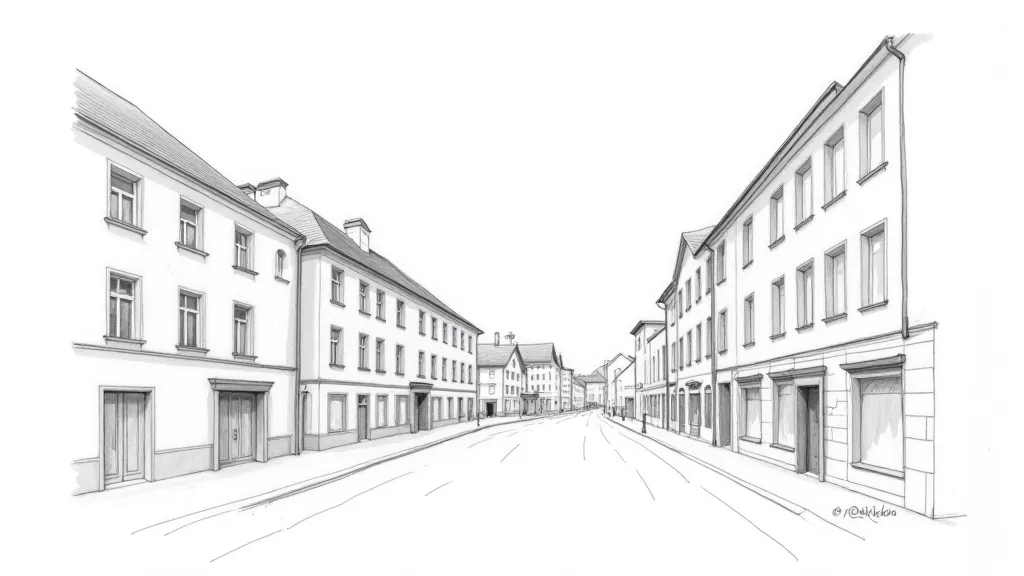 Observational sketches of urban scenes