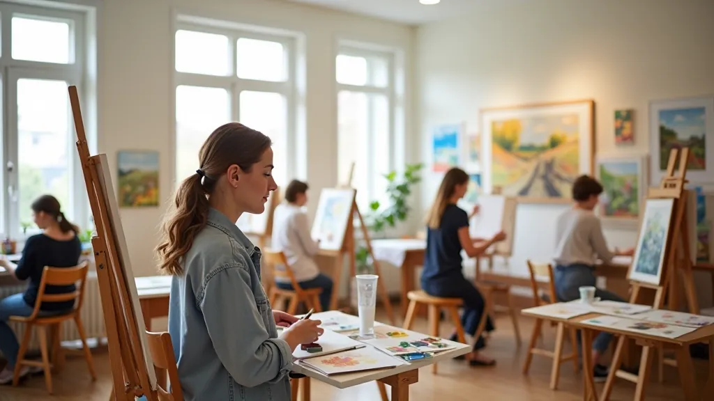 Art studio creative space