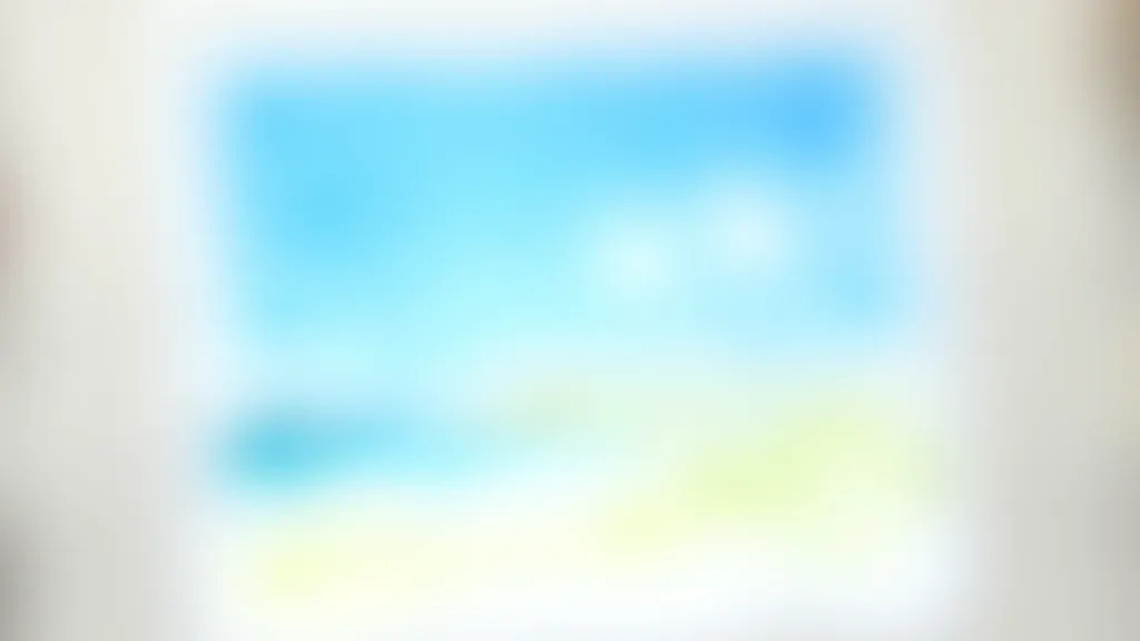 Simple watercolor sky gradient transitioning from deep blue at top to pale yellow-blue at horizon